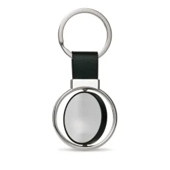 Gift Campaign Portachiavi personalizzato rotondo più colorazioni con anello Spinning></noscript> Portachiavi In Metallo