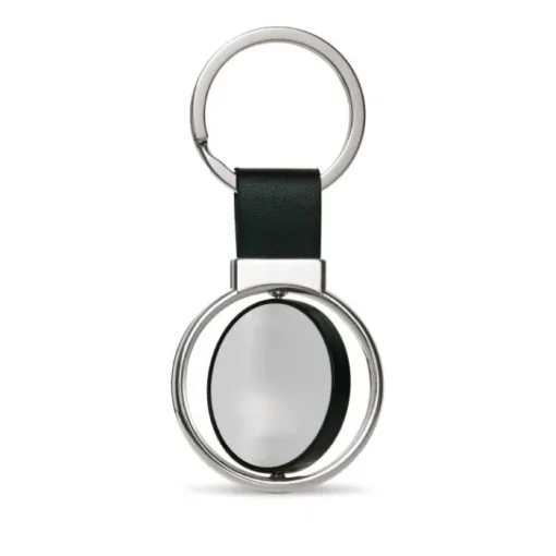 Gift Campaign Portachiavi personalizzato rotondo più colorazioni con anello Spinning> Portachiavi In Metallo