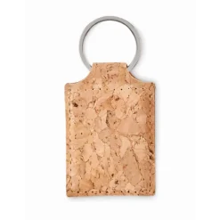 Gift Campaign Portachiavi promozionale morbido in sughero con anello Eco Rectangle> Portachiavi In Legno