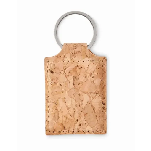 Gift Campaign Portachiavi promozionale morbido in sughero con anello Eco Rectangle> Portachiavi In Legno