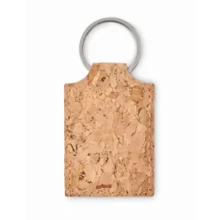 Gift Campaign Portachiavi promozionale morbido in sughero con anello Eco Rectangle> Portachiavi In Legno