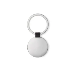 Gift Campaign Portachiavi promozionale metallo lucido rotondo per incisione Circle> Portachiavi In Metallo