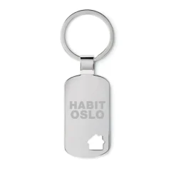 Gift Campaign Portachiavi promozionale in metallo con forma casa fustellata Casa></noscript> Portachiavi In Metallo