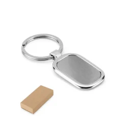 Gift Campaign Portachiavi pubblicitario ovale per incisione laser con anello Ovaloid></noscript> Portachiavi In Metallo