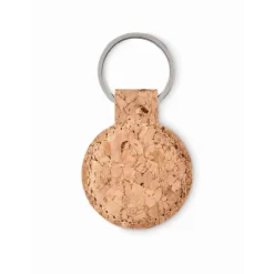 Gift Campaign Portachiavi pubblicitario rotondo in sughero con anello Eco Round> Portachiavi In Legno