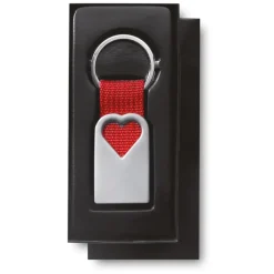 Gift Campaign Portachiavi pubblicitario fascia in tela e cuore fustellato Valentine></noscript> Portachiavi In Metallo