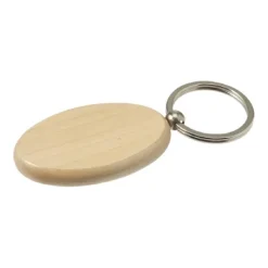 Gift Campaign Portachiavi pubblicitario in ovale con anello metallo OvalWood></noscript> Portachiavi In Legno