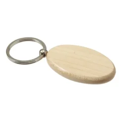 Gift Campaign Portachiavi pubblicitario in ovale con anello metallo OvalWood></noscript> Portachiavi In Legno