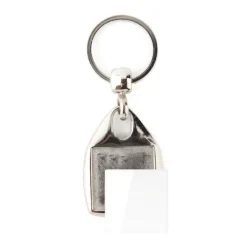 Gift Campaign Portachiavi quadrato in metallo con inserto di carta personalizzabile> Portachiavi In Metallo