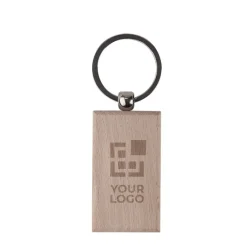 Gift Campaign Portachiavi rettangolare in di betulla da incidere></noscript> Portachiavi In Legno