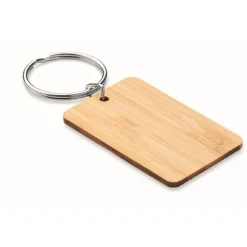 Gift Campaign Portachiavi rettangolare in bambù con uno spessore di 0,2cm> Portachiavi In Legno