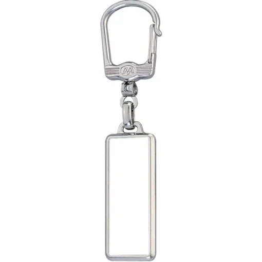 Gift Campaign Portachiavi rettangolare in metallo personalizzabile in doming> Portachiavi In Metallo