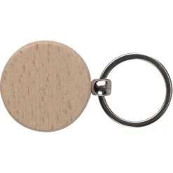 Gift Campaign Portachiavi rotondo in di betulla da incidere Ø40mm> Portachiavi In Legno