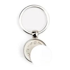 Gift Campaign Portachiavi rotondo in metallo personalizzabile con inserto di carta> Portachiavi In Metallo