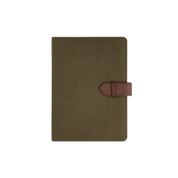 Gift Campaign Portadocumenti A5 in cotone riciclato con chiusura a scatto in PU> Portadocumenti Personalizzati