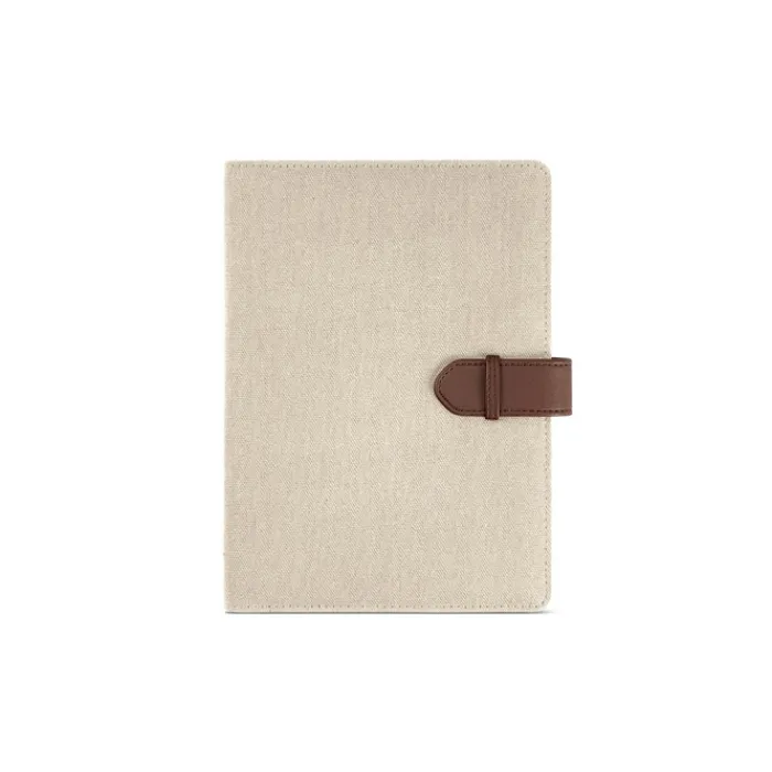 Gift Campaign Portadocumenti A5 in cotone riciclato con chiusura a scatto in PU> Portadocumenti Personalizzati