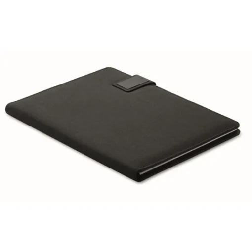 Gift Campaign Portadocumenti A4 in pelle e lino con powerbank e caricatore wireless> Portadocumenti Personalizzati
