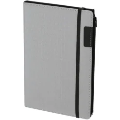 Gift Campaign Portadocumenti A5 in rPET con quaderno a righe rimovibile e portapenne> Portadocumenti Personalizzati