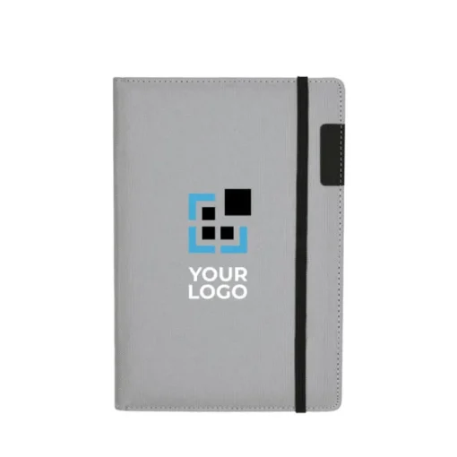 Gift Campaign Portadocumenti A5 in rPET con quaderno a righe rimovibile e portapenne> Portadocumenti Personalizzati