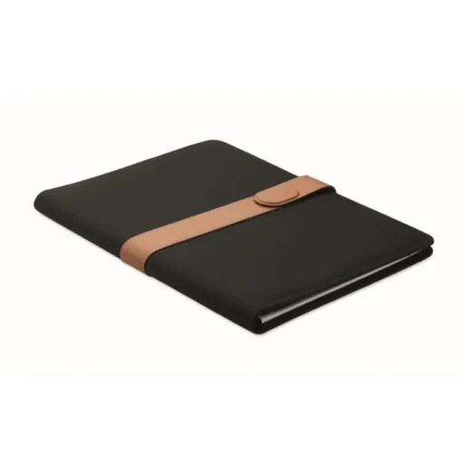 Gift Campaign Portadocumenti A4 in rPET con chiusura magnetica e block notes a righe> Portadocumenti Personalizzati