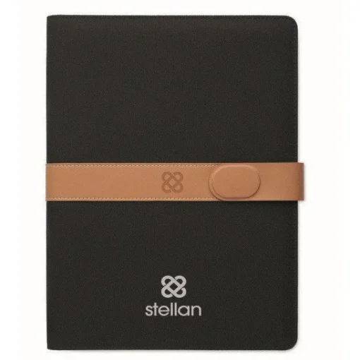 Gift Campaign Portadocumenti A4 in rPET con chiusura magnetica e block notes a righe> Portadocumenti Personalizzati
