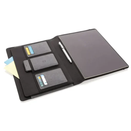 Gift Campaign Portadocumenti con logo A4 multiscomparto pagine a righe Leather> Portadocumenti Personalizzati