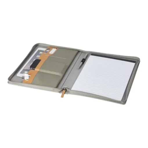 Gift Campaign Portadocumenti in poliestere riciclato con chiusura zip e block notes> Portadocumenti Personalizzati