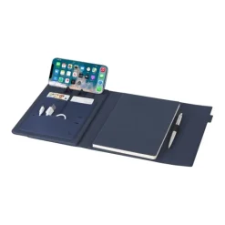 Gift Campaign Portadocumenti in poliestere riciclato con supporto per cellulare></noscript> Portadocumenti Personalizzati