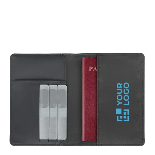 Gift Campaign Portafogli personalizzati RFID con tasca passaporto SaveKeep> Portafogli