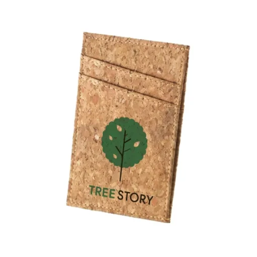 Gift Campaign Portafogli personalizzati in sughero con 4 scomparti per carte Natura> Portafogli