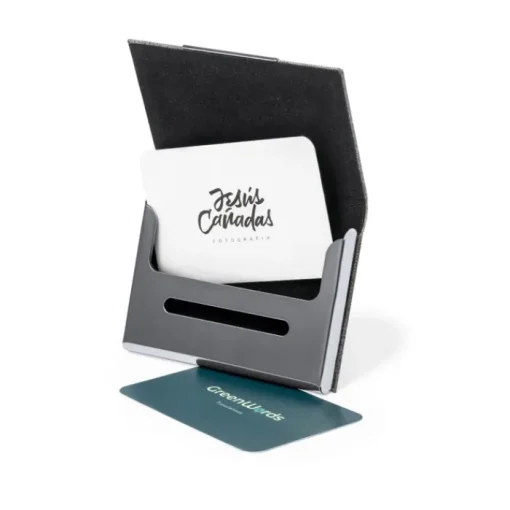 Gift Campaign Portafoglio con logo in RPET chiusura magnetica e portacarte interno> Porta Biglietti Da Visita