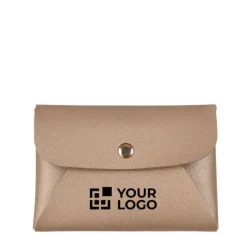 Gift Campaign Portamonete a forma di busta da lettera realizzato in PU con bottone></noscript> Portafogli