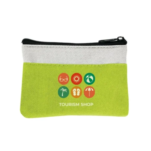 Gift Campaign Portamonete con logo bicolore in poliestere più colorazioni Colors> Portafogli