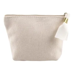 Gift Campaign Portamonete in cotone riciclato da 280 g/m2 con cerniera dorata> Portafogli
