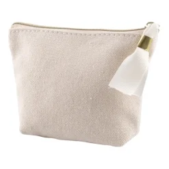 Gift Campaign Portamonete in cotone riciclato da 280 g/m2 con cerniera dorata> Portafogli