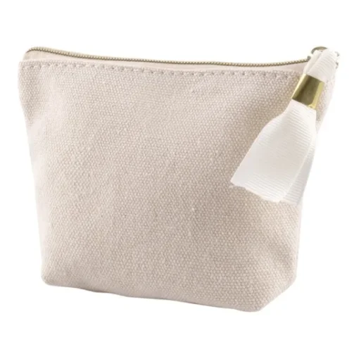 Gift Campaign Portamonete in cotone riciclato da 280 g/m2 con cerniera dorata> Portafogli