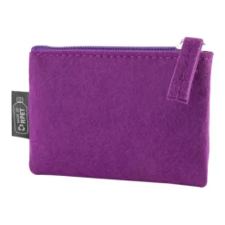 Gift Campaign Portamonete in feltro di poliestere RPET 350g/m2 con cerniera abbinata></noscript> Portafogli
