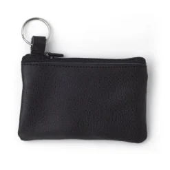 Gift Campaign Portamonete in pelle con zip e portachiavi personalizzabile> Portafogli