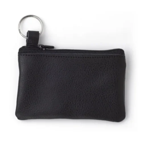 Gift Campaign Portamonete in pelle con zip e portachiavi personalizzabile> Portafogli