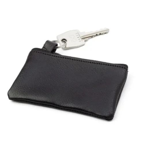 Gift Campaign Portamonete in pelle con zip e portachiavi personalizzabile> Portafogli