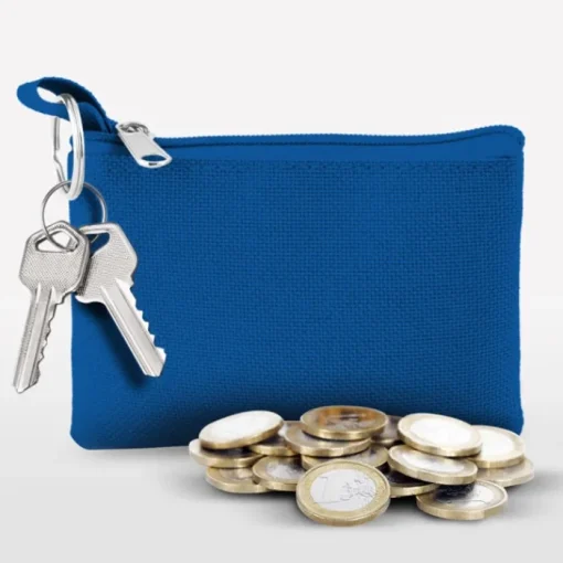 Gift Campaign Portamonete in poliestere colorato con anello portachiavi e cerniera> Portafogli