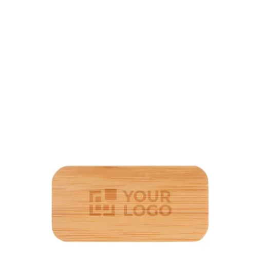 Gift Campaign Portanome da scrivania promozionale in bambù con spilla a ago Bamboo> Spille