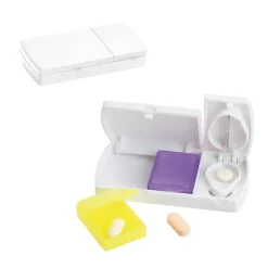 Gift Campaign Portapasticche personalizzati con taglierino e 2 scomparti Medlab></noscript> Gadget Per Medici E Infermieri