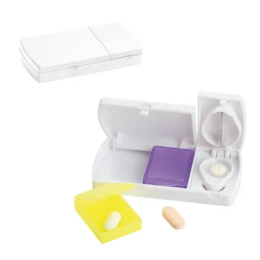 Gift Campaign Portapasticche personalizzati con taglierino e 2 scomparti Medlab> Gadget Per Medici E Infermieri