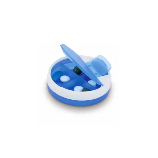 Gift Campaign Portapillole con logo di forma rotonda con 4 scomparti Round Bicolor> Gadget Per Medici E Infermieri