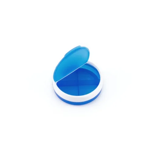 Gift Campaign Portapillole con logo di forma rotonda con 4 scomparti Round Bicolor> Gadget Per Medici E Infermieri