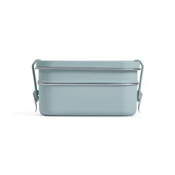 Gift Campaign Portapranzo doppio in acciaio inox riciclato con fibbie laterali 1,05l></noscript> Porta Pranzo