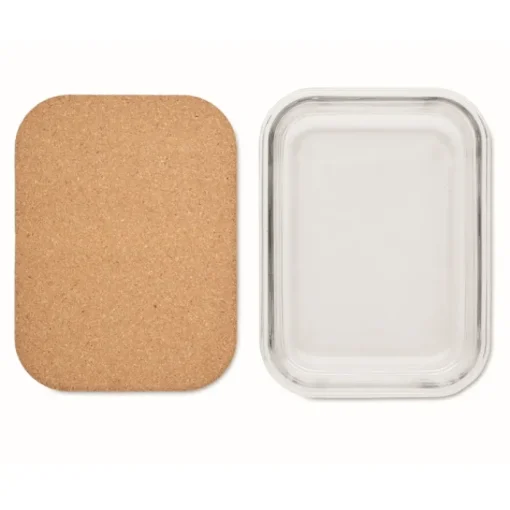 Gift Campaign Portapranzo in vetro di borosilicato con coperchio in sughero 830ml> Porta Pranzo