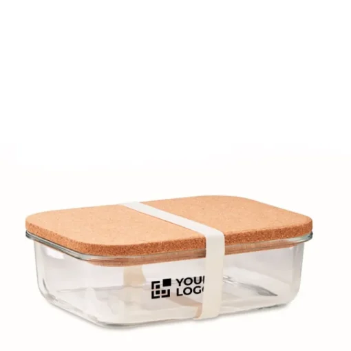 Gift Campaign Portapranzo in vetro di borosilicato con coperchio in sughero 830ml> Porta Pranzo