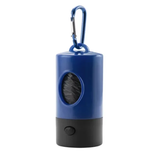 Gift Campaign Portasacchetti per cani bicolore con torcia e 15 bustine Colors Muller> Gadget Per Animali